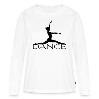 Dance - Frauen Premium Bio Langarmshirt - Weiß - Vorne - Julia (174cm)