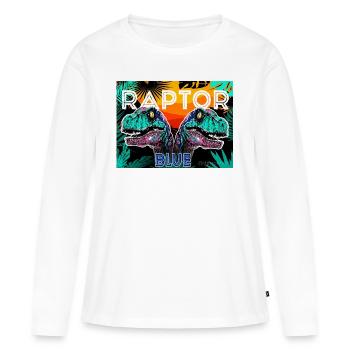 poster movie raptor - Women's Premium Organic Long Sleeve Shirt - white - Front - Julia (174cm)