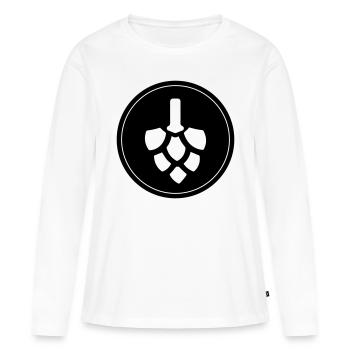 Beer Hops - Women's Premium Organic Long Sleeve Shirt - white - Front - Julia (174cm)