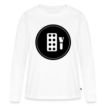 Make Up Kosmetik - Frauen Premium Bio Langarmshirt - Weiß - Vorne - Julia (174cm)