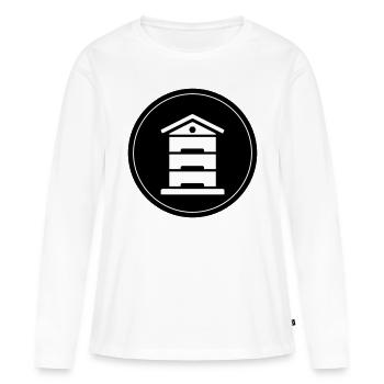 Honig Imker - Frauen Premium Bio Langarmshirt - Weiß - Vorne - Julia (174cm)