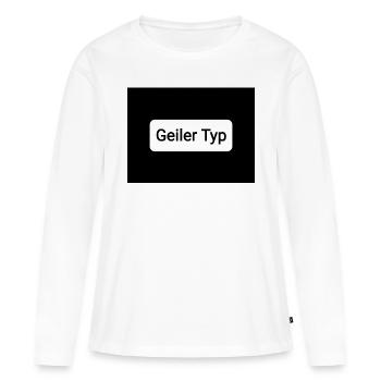 Geiler Typ - Frauen Premium Bio Langarmshirt - Weiß - Vorne - Julia (174cm)