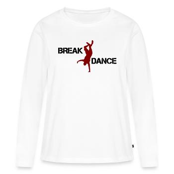 break dance - Frauen Premium Bio Langarmshirt - Weiß - Vorne - Julia (174cm)