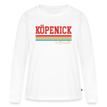 Köpenick, Berlin, Allemagne - T-shirt manches longues Premium bio Femme - blanc - Devant - Julia (174cm)