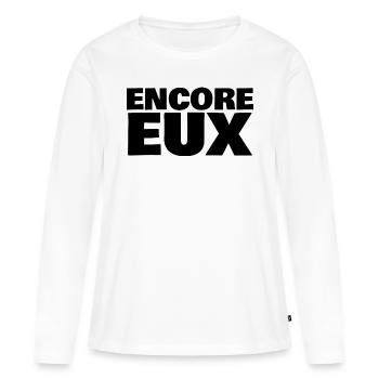 encore eux - T-shirt manches longues Premium bio Femme - blanc - Devant - Julia (174cm)