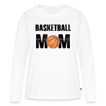 Basketball - Frauen Premium Bio Langarmshirt - Weiß - Vorne - Julia (174cm)