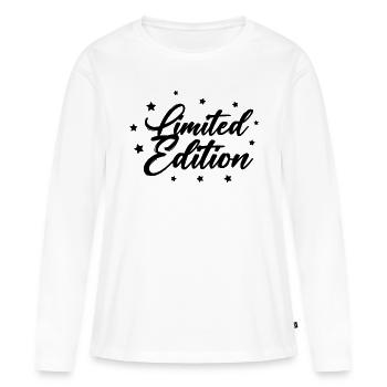 limited edition - Frauen Premium Bio Langarmshirt - Weiß - Vorne - Julia (174cm)