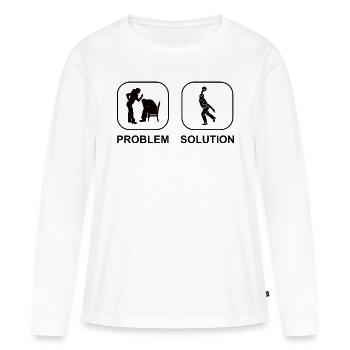 Bowling Skittles Cadeau Boule de bowling Bowler Skittles - T-shirt manches longues Premium bio Femme - blanc - Devant - Julia (174cm)