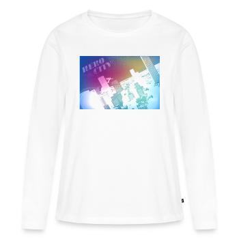 Cité des héros - T-shirt manches longues Premium bio Femme - blanc - Devant - Julia (174cm)