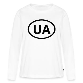 Astronomische Einheit - Frauen Premium Bio Langarmshirt - Weiß - Vorne - Julia (174cm)