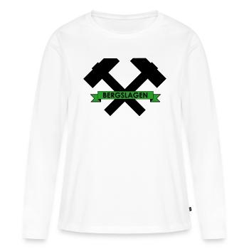 Bergslagen - T-shirt manches longues Premium bio Femme - blanc - Devant - Julia (174cm)