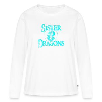 SOD turquoise 23 - Women's Premium Organic Long Sleeve Shirt - white - Front - Julia (174cm)