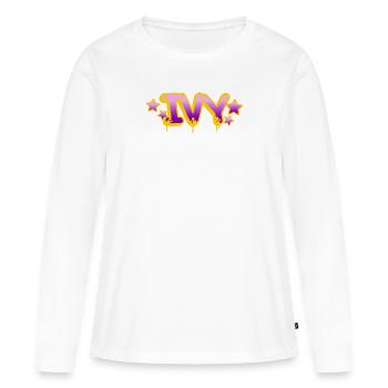 Graffiti Name Ivy - Women's Premium Organic Long Sleeve Shirt - white - Front - Julia (174cm)