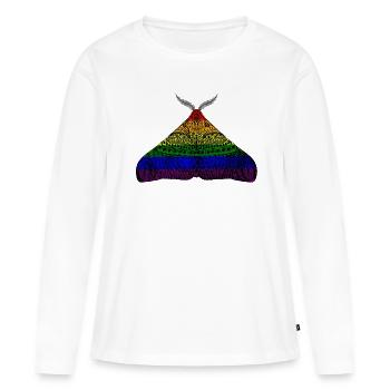Pride Motte - Frauen Premium Bio Langarmshirt - Weiß - Vorne - Julia (174cm)