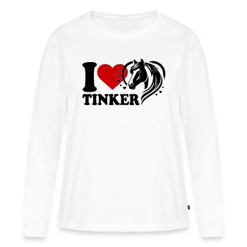 I love horse Tinker - Women's Premium Organic Long Sleeve Shirt - white - Front - Julia (174cm)