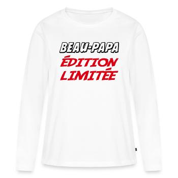 BEAUTIFUL DAD limitierte Auflage - Frauen Premium Bio Langarmshirt - Weiß - Vorne - Julia (174cm)