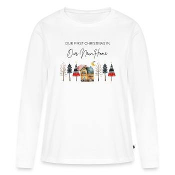 Christmas in the new home - Women's Premium Organic Long Sleeve Shirt - white - Front - Julia (174cm)