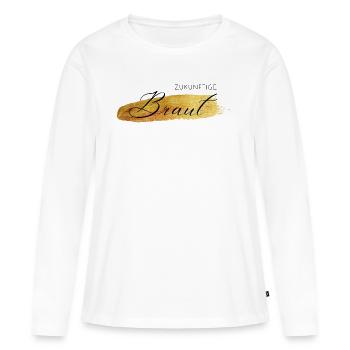 Zukünftige Braut - Junggesellinnenabschied - Frauen Premium Bio Langarmshirt - Weiß - Vorne - Julia (174cm)