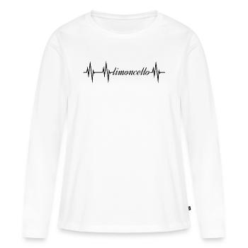 Limoncello, liqueur de citron, Limoncino, Italie - T-shirt manches longues Premium bio Femme - blanc - Devant - Julia (174cm)