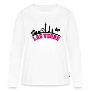 las vegas skyline - Frauen Premium Bio Langarmshirt - Weiß - Vorne - Julia (174cm)