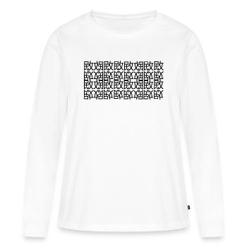 Einzigartig - Frauen Premium Bio Langarmshirt - Weiß - Vorne - Julia (174cm)