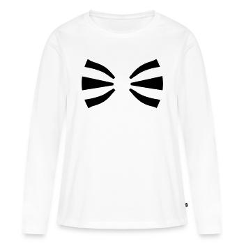 Tie - Women's Premium Organic Long Sleeve Shirt - white - Front - Julia (174cm)