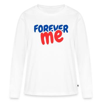 FOREVER me - Women's Premium Organic Long Sleeve Shirt - white - Front - Julia (174cm)