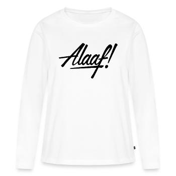 Alaaf! Design schwarz - Frauen Premium Bio Langarmshirt - Weiß - Vorne - Julia (174cm)