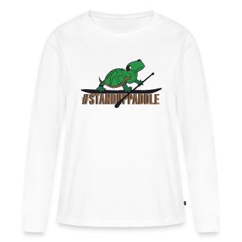 SUP - Women's Premium Organic Long Sleeve Shirt - white - Front - Julia (174cm)