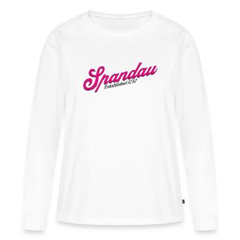 Spandau Berlin Bezirk Deutschland - Frauen Premium Bio Langarmshirt - Weiß - Vorne - Julia (174cm)