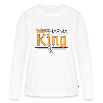 Pharmacie | Roi de l’industrie pharmaceutique - T-shirt manches longues Premium bio Femme - blanc - Devant - Julia (174cm)