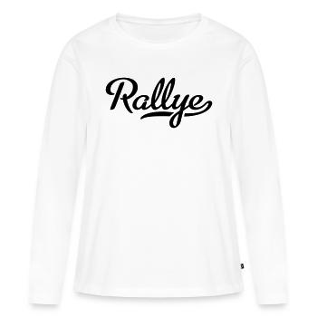 Rallye - T-shirt manches longues Premium bio Femme - blanc - Devant - Julia (174cm)