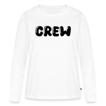 Équipage - T-shirt manches longues Premium bio Femme - blanc - Devant - Julia (174cm)