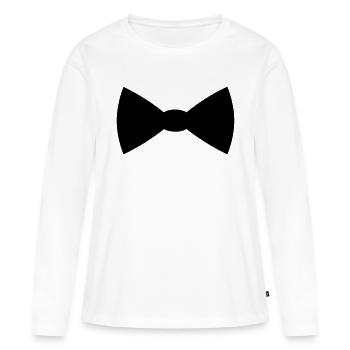 Tie - Women's Premium Organic Long Sleeve Shirt - white - Front - Julia (174cm)