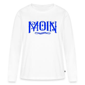 Par Moin - T-shirt manches longues Premium bio Femme - blanc - Devant - Julia (174cm)