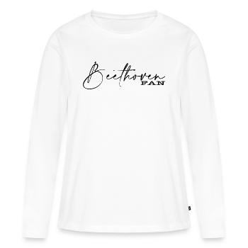 Beethoven - T-shirt manches longues Premium bio Femme - blanc - Devant - Julia (174cm)