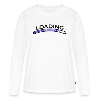 loading ladebalken - Frauen Premium Bio Langarmshirt - Weiß - Vorne - Julia (174cm)