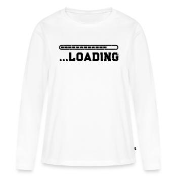 Chargement - T-shirt manches longues Premium bio Femme - blanc - Devant - Julia (174cm)