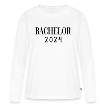 Bacherlor 2024 Graduation Studies - Women's Premium Organic Long Sleeve Shirt - white - Front - Julia (174cm)