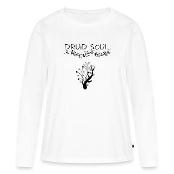 Druid Soul - T-shirt manches longues Premium bio Femme - blanc - Devant - Julia (174cm)