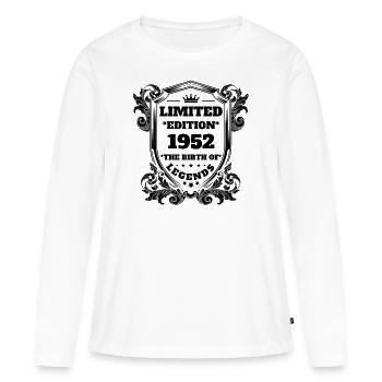 1952 - Women's Premium Organic Long Sleeve Shirt - white - Front - Julia (174cm)