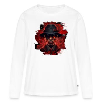 Hip-Hop Graffiti - T-shirt manches longues Premium bio Femme - blanc - Devant - Julia (174cm)