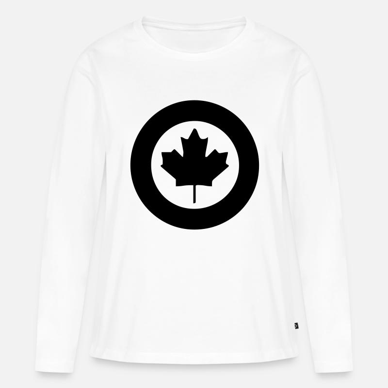 sign canada - Frauen Premium Bio Langarmshirt - Weiß