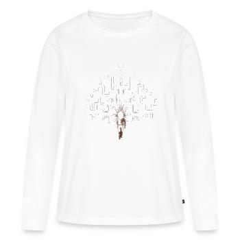 Castaneda, Schamane, Schamanen, Peyote, Medizin - Frauen Premium Bio Langarmshirt - Weiß - Vorne - Julia (174cm)