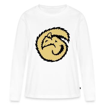 Lieertier schlafen schlafe winterschlaf - Frauen Premium Bio Langarmshirt - Weiß - Vorne - Julia (174cm)