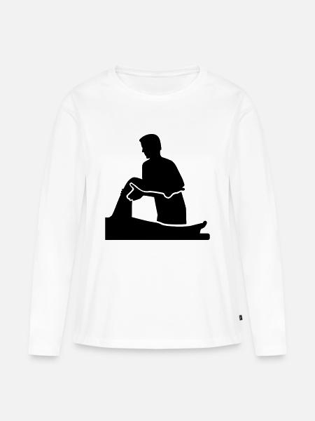 Physiotherapeut - Frauen Premium Bio Langarmshirt - Weiß