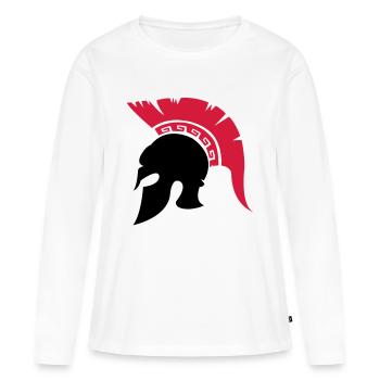 sparta_helm_02 - Women's Premium Organic Long Sleeve Shirt - white - Front - Julia (174cm)