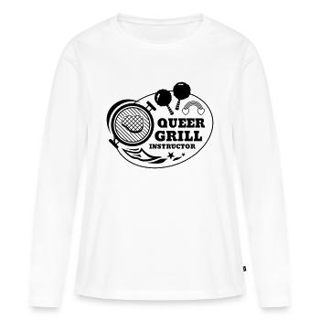 Queer Grill Instructor BBQ Geschenkidee - Frauen Premium Bio Langarmshirt - Weiß - Vorne - Julia (174cm)