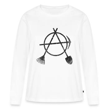 garten diy - Frauen Premium Bio Langarmshirt - Weiß - Vorne - Julia (174cm)