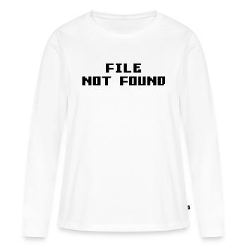 File Not Found - Women's Premium Organic Long Sleeve Shirt - white - Front - Julia (174cm)